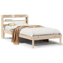 sengeramme uden madras 90x190 cm massivt fyrretræ