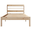 sengeramme uden madras 90x190 cm massivt fyrretræ