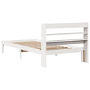 sengeramme uden madras 90x190 cm massivt fyrretræ hvid