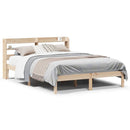 sengeramme uden madras 150x200 cm massivt fyrretræ