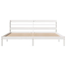 sengeramme uden madras 180x200 cm massivt fyrretræ hvid