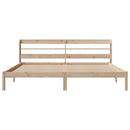 sengeramme uden madras 200x200 cm massivt fyrretræ