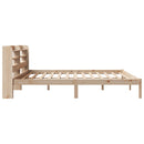 sengeramme uden madras 200x200 cm massivt fyrretræ