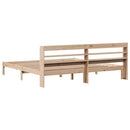 sengeramme uden madras 200x200 cm massivt fyrretræ