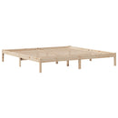 sengeramme uden madras 200x200 cm massivt fyrretræ