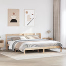 sengeramme uden madras 200x200 cm massivt fyrretræ