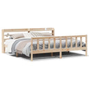 sengeramme uden madras 180x200 cm massivt fyrretræ
