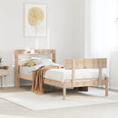 sengeramme uden madras 90x200 cm massivt fyrretræ