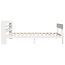 sengeramme uden madras 90x200 cm massivt fyrretræ hvid