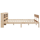 sengeramme uden madras 160x200 cm massivt fyrretræ