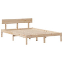 sengeramme uden madras 160x200 cm massivt fyrretræ
