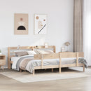 sengeramme uden madras 180x200 cm massivt fyrretræ