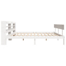 sengeramme uden madras 180x200 cm massivt fyrretræ hvid