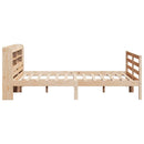 sengeramme med sengegavl 160x200 cm massivt fyrretræ