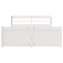 Sengeramme med hovedgærde uden madras Hvid 160x200 cm