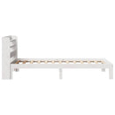 Sengeramme med hovedgærde uden madras Hvid 90x200 cm