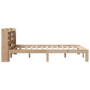 sengeramme med sengegavl 100x200 cm massivt fyrretræ