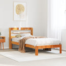 sengeramme uden madras 75x190 cm massivt fyrretræ gyldenbrun