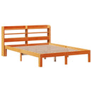 sengeramme uden madras 120x190 cm massivt fyrretræ gyldenbrun