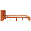 sengeramme uden madras 120x190 cm massivt fyrretræ gyldenbrun