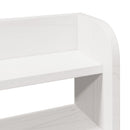 Sengeramme med hovedgærde uden madras Hvid 100x200 cm