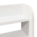 sengeramme med sengegavl 75x190 cm massivt fyrretræ hvid