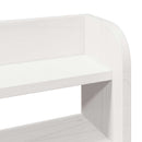 sengeramme med sengegavl 75x190 cm massivt fyrretræ hvid