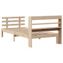 sengeramme med sengegavl 90x190 cm massivt fyrretræ