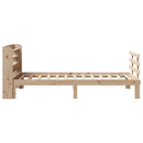 sengeramme med sengegavl 90x200 cm massivt fyrretræ