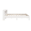 sengeramme uden madras 200x200 cm massivt fyrretræ hvid