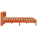 sengeramme uden madras 160x200 cm massivt fyrretræ gyldenbrun