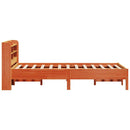sengeramme uden madras 100x200 cm massivt fyrretræ gyldenbrun