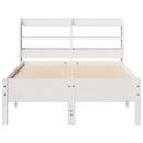 sengeramme uden madras 90x200 cm massivt fyrretræ hvid
