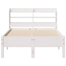 sengeramme uden madras 120x190 cm massivt fyrretræ hvid