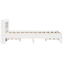 sengeramme uden madras 90x190 cm massivt fyrretræ hvid