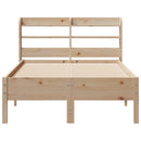 sengeramme uden madras 75x190 cm massivt fyrretræ