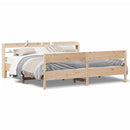 sengeramme uden madras 180x200 cm massivt fyrretræ