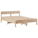 sengeramme uden madras 160x200 cm massivt fyrretræ