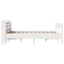 sengeramme uden madras 120x190 cm massivt fyrretræ hvid
