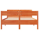 sengeramme uden madras 120x190 cm massivt fyrretræ gyldenbrun