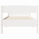 sengeramme uden madras 90x190 cm massivt fyrretræ hvid