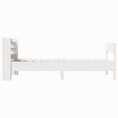 sengeramme uden madras 90x190 cm massivt fyrretræ hvid