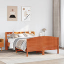 sengeramme uden madras 120x200 cm massivt fyrretræ gyldenbrun