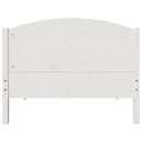 sengeramme uden madras 90x200 cm massivt fyrretræ hvid