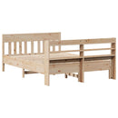 sengeramme uden madras 150x200 cm massivt fyrretræ