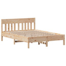 sengeramme uden madras 150x200 cm massivt fyrretræ