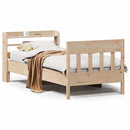 sengeramme uden madras 90x200 cm massivt fyrretræ
