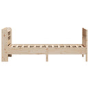 sengeramme uden madras 90x190 cm massivt fyrretræ