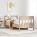 sengeramme uden madras 75x190 cm massivt fyrretræ