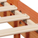 sengeramme uden madras 75x190 cm massivt fyrretræ gyldenbrun